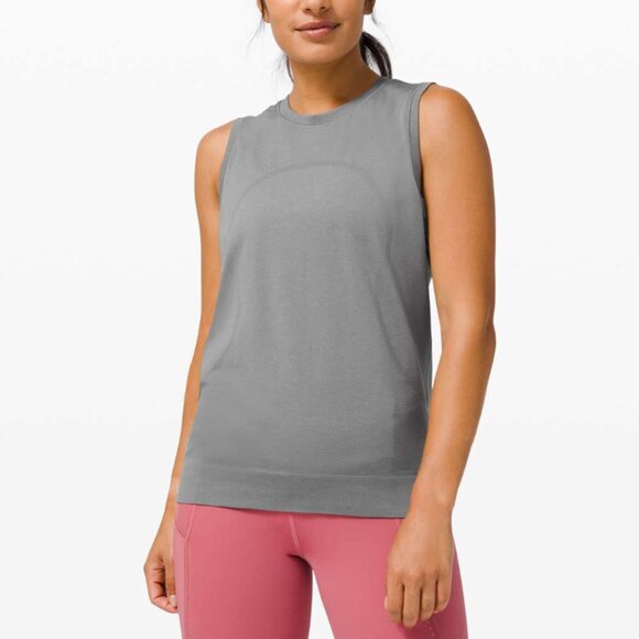 LULULEMON SWIFTLY RELAXED TANK SLATE SIZE 12 - Picture 1 of 7